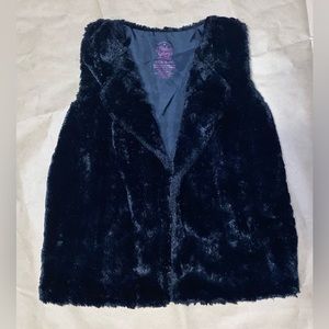 Faded Glory Girls Faux Fur Vest Size 6